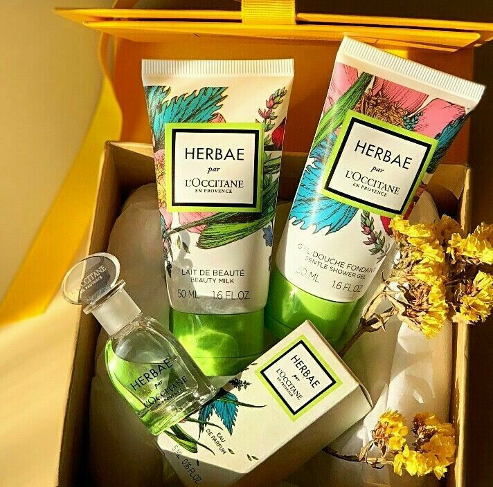 乳液・ミルク L'Occitane HERBAE body gel and body milk herbae by L'occitane eau de toilette, shower gel, body milk