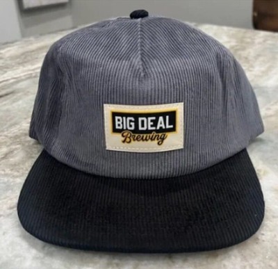 Barstool Sports Big Deal Brewing Snapback Corduroy Hat Black/Grey