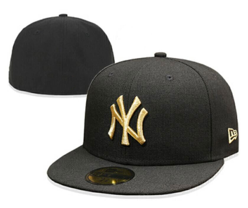 Black-Gold ERA New York Yankees Baseball Cap 59FIFTY 5950 NY