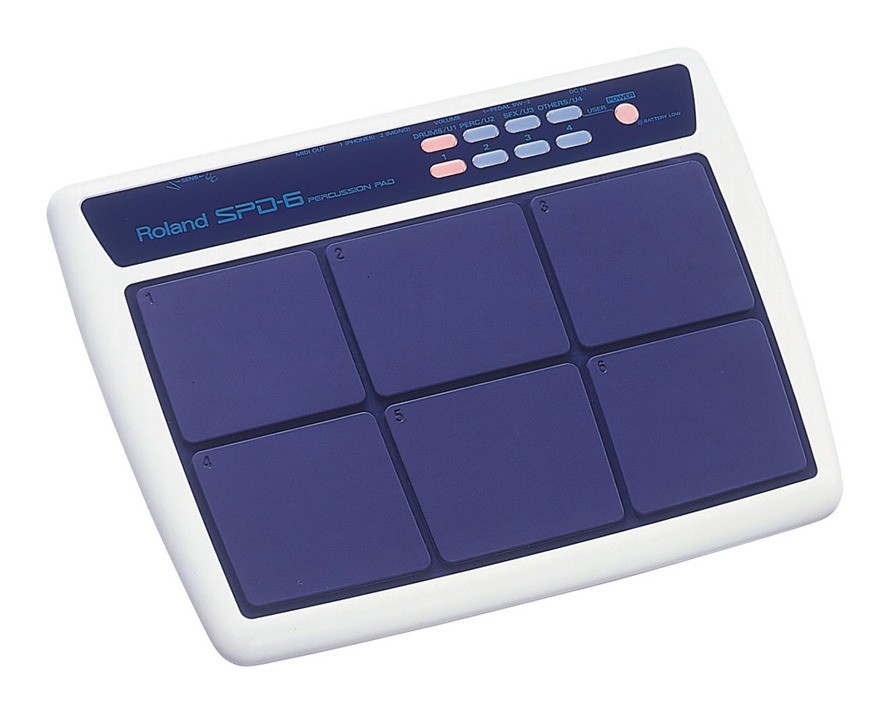 ROLAND SPD6 percussion pad multi trigger box midi drum pads mount