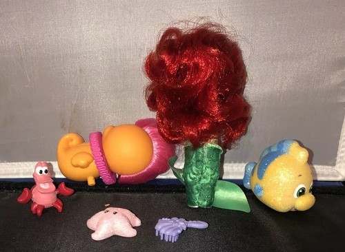 Disney Animators Collection Ariel Little Mermaid Mini Doll Play Set Case