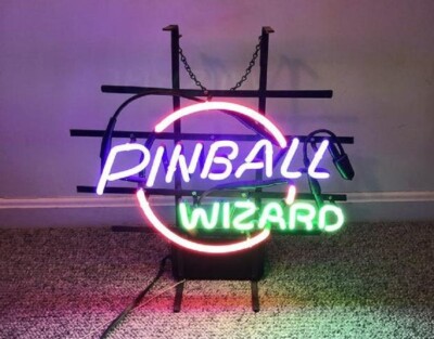 20''x16'' Pinball WinZard Neon Sign Light Lamp Visual Bar Beer Decor Artwork L1328