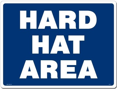 UPC 762529054024 product image for Lynch Sign 24 In. X 18 In. Hard Hat Area Sign Printed On More Durable, Thicker, | upcitemdb.com
