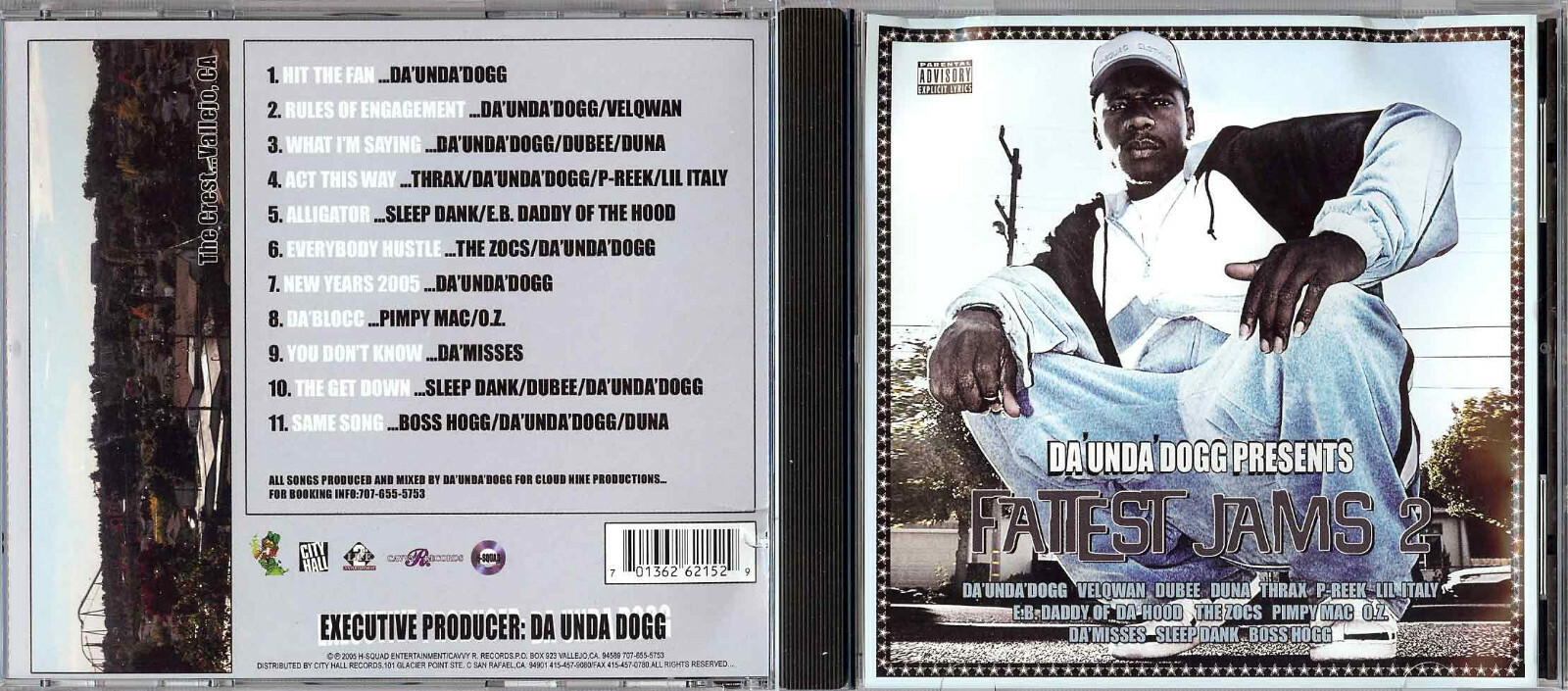 Various Artists: Da' Unda Dogg presents: Cloud Nine Productions: Fattest Jams Volume I: CD Various Artists: Da' Unda Dogg presents: Cloud Nine Productions: Fattest Jams Volume I: CD