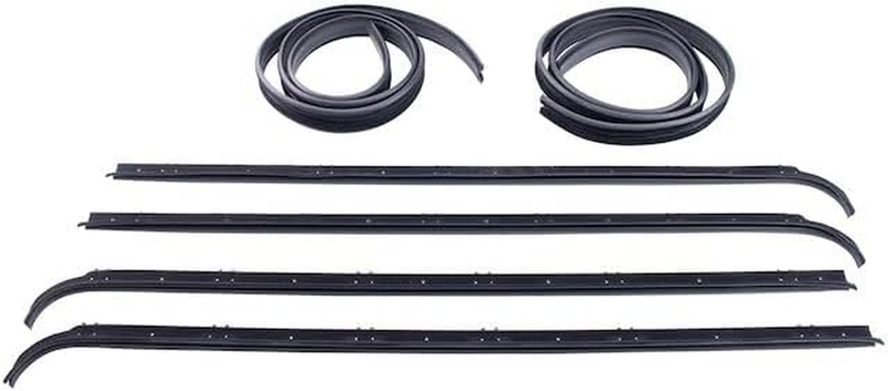 6 Piece Left Right Door Window Belt Weatherstrip Kit for 1983-1988 Ford Ranger