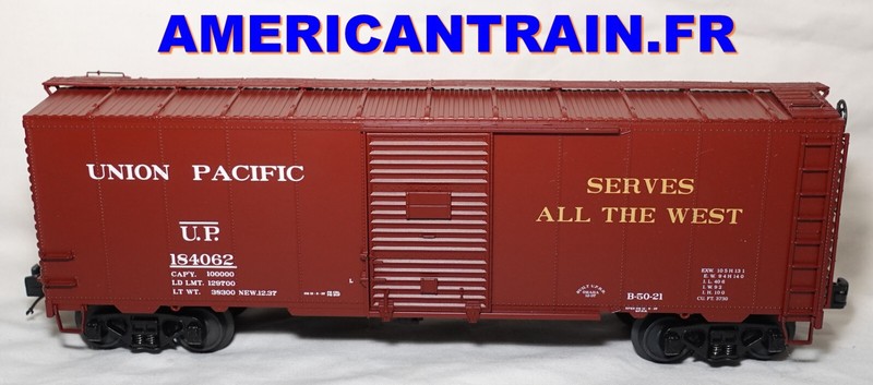 Union Pacific 40â Aar Box Car 3 Rails Ã©Chelle O Mth