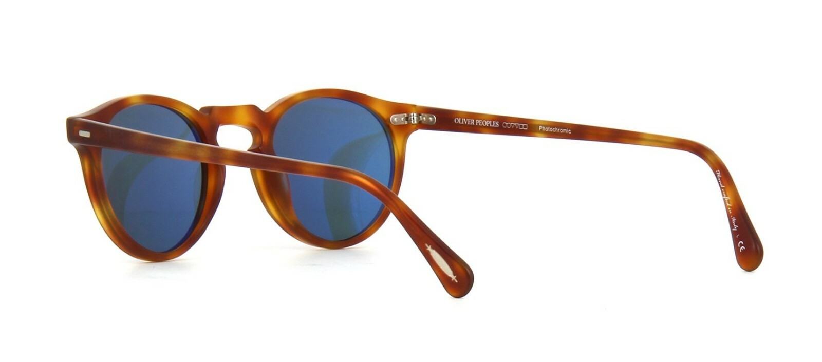 Pre-owned Oliver Peoples Gregory Peck Sun Ov 5217/s Semi-matte Lbr/indigo Sunglasses In Indigo Photochromic