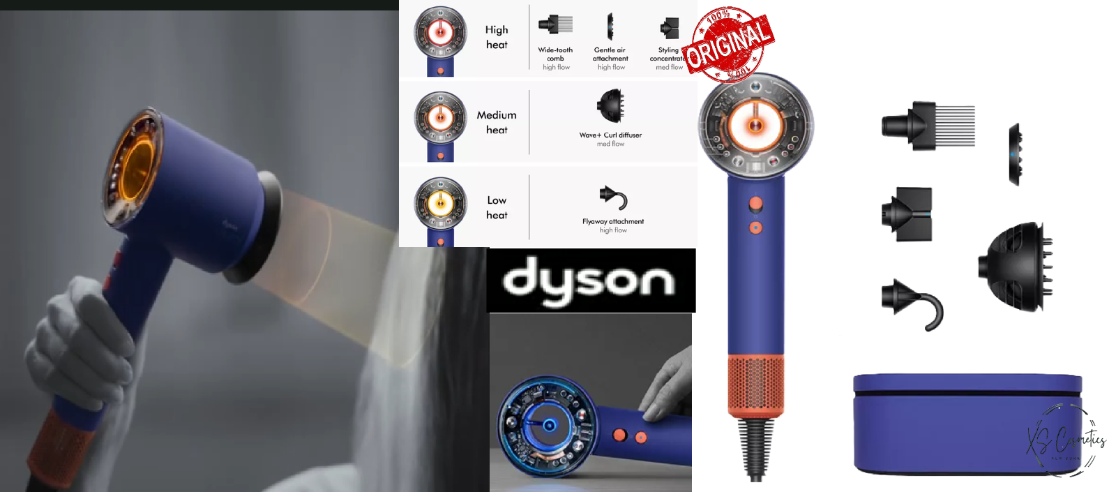 大人気　Dyson スーパーソニックr プロモデル　HD18 ブルー Dyson HD18 Supersonic R Pro hair dryer Blue | Techinn