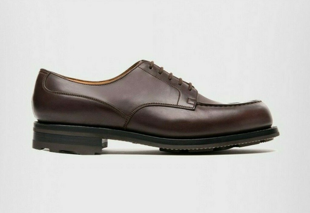 JM WESTON ICONIC DERBY LE GOLF DARK BROWN CALF LEATHER MENS 11.5