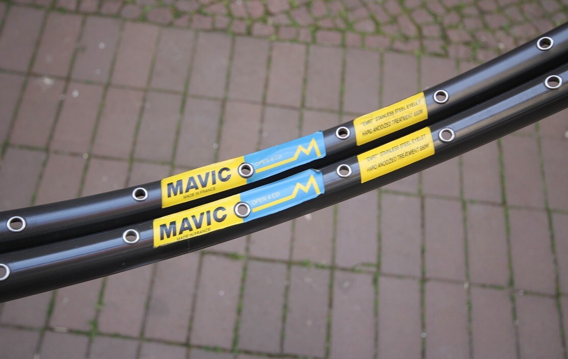 MAVIC OPEN 4 CD リム 700C ２本セット Mavic Open 4 CD Alloy Clincher Wheelset 700c Rim Brake 1936g