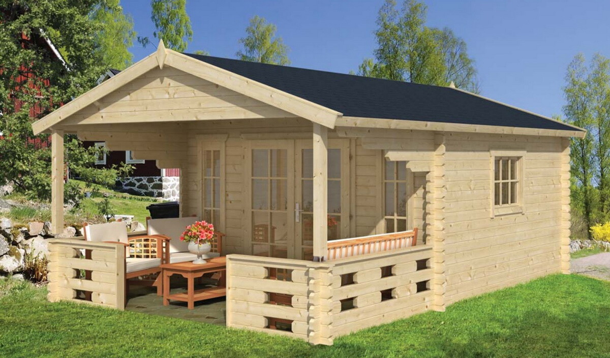 Tuindeco Gartenhaus Gerätehaus Blockhütte HEDVIG 380
