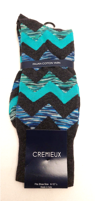 Cotton Blend Blue Size:6-12.5
