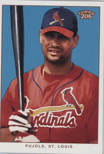 2002 Topps Baseball Albert Pujols Blue Border #200 2nd Year