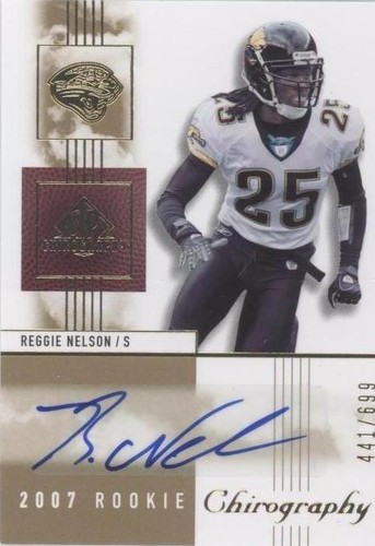 2007 SP Chirography Reggie Nelson #144
