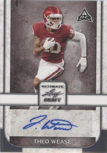 2022 Leaf Ultimate Draft Theo Wease #BA-TW1