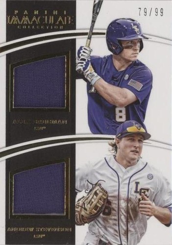 2015 Panini Immaculate Collection Collegiate - Alex Bregman Andrew Stevenson #21