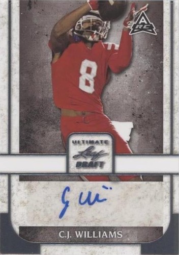 2022 Leaf Ultimate Draft C.J. Williams #BA-CJW