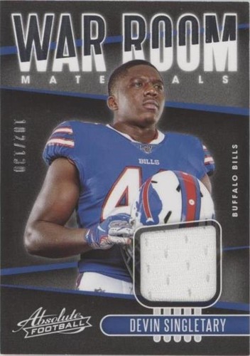 2019 Panini Absolute Devin Singletary #WAR-12