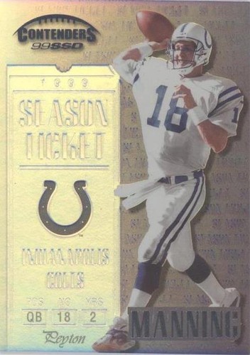 1999 Playoff Contenders SSD Peyton Manning #104