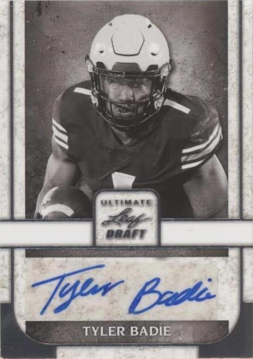 2022 Leaf Ultimate Draft Tyler Badie #PA-TB1