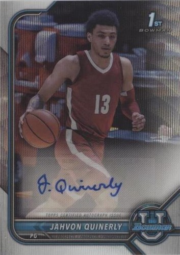 2021-22 Bowman University - Jahvon Quinerly #BCPA-JQ