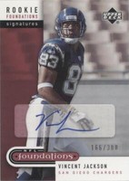 2005 Upper Deck NFL Foundations Vincent Jackson #222