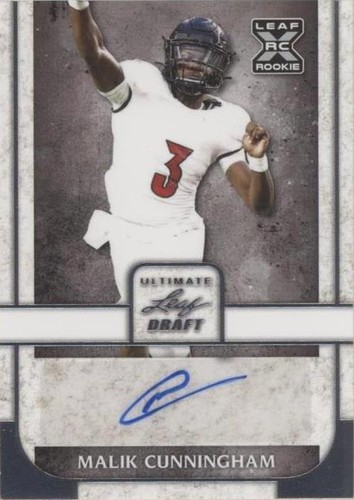 2022 Leaf Ultimate Draft Malik Cunningham #BA-MC1