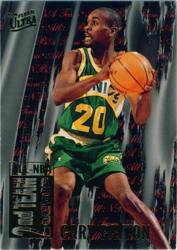 スポーツ選手 Panini Gary Payton 1of1 Gary Payton 2022-23 Mosaic Fastbreak Blue Auto Autograph