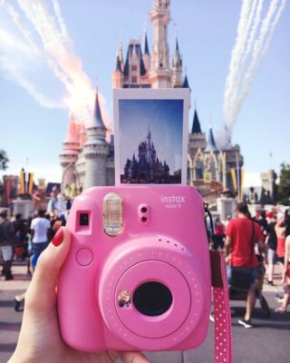 Flamingo Pink Fujifilm Instax Mini 9 Instant Film Polaroid Camera 