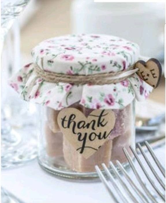 40x Wedding Favours Party Jars Glass Shot Toy Sweets Candy Afternoon