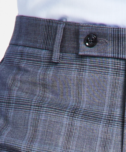 Calvin Klein Men's Grey Blue Slim-Fit Suit Pants 34 x 32