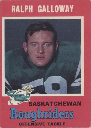 1971 O-Pee-Chee Canadian Football League Ralph Galloway #99