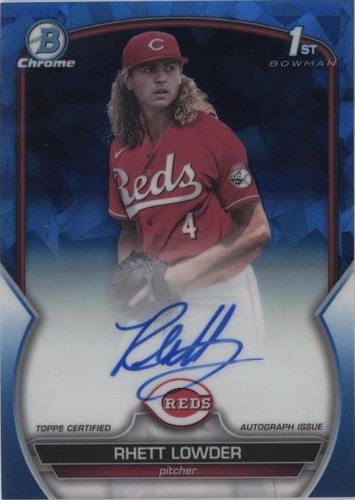 2023 Bowman Chrome Draft Sapphire Edition - Rhett Lowder #CDA-RLO