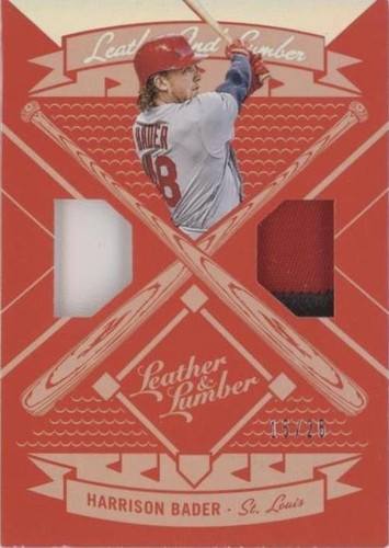 2019 Panini Leather & Lumber - Harrison Bader #LLD-HB