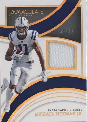 2022 Panini Immaculate Collection Michael Pittman Jr. #IM-MPI