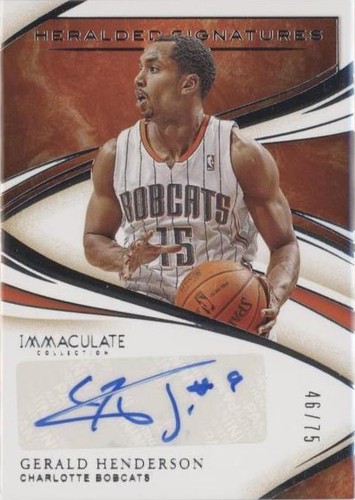 2019-20 Panini Immaculate Collection - Gerald Henderson #HS-GHN
