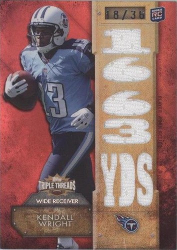2012 Topps Triple Threads Kendall Wright #TTR-54