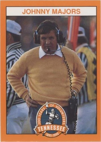 1990 100 Years of Tennessee Volunteers Johnny Majors #100