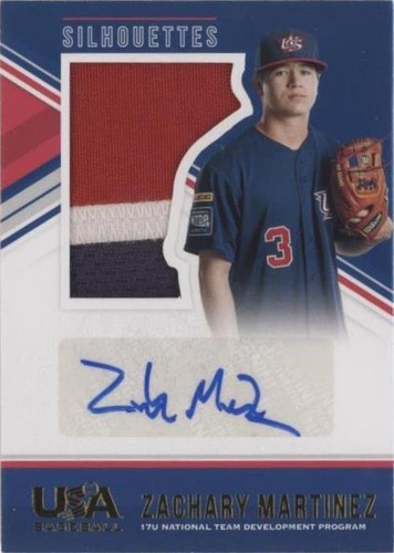 2018 Panini USA Baseball Stars & Stripes - Zach Martinez #106