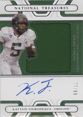 2022 Panini National Treasures Collegiate Kayvon Thibodeaux #SS-KTH