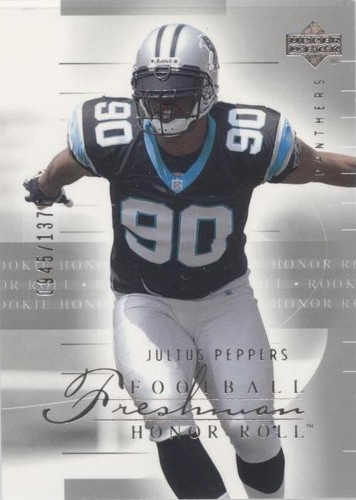 2002 Upper Deck Honor Roll Julius Peppers #140