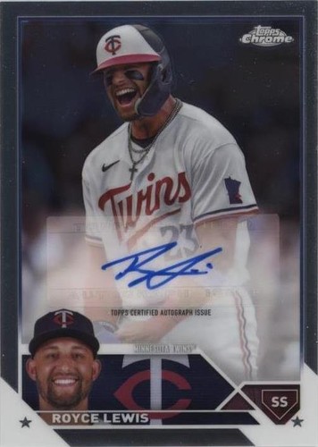 ロイス　オートグラフ Twins Royce Lewis Stars And Stripes 3 Color Patch Auto /25