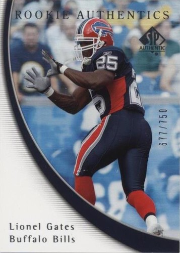 2005 SP Authentic Lionel Gates #95