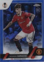 2022-23 Topps Chrome Sapphire Edition UEFA Club Competitions Alejandro Garnacho #50