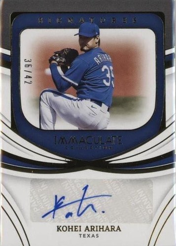 2022 Panini Immaculate Collection - Kohei Arihara #IS-KA