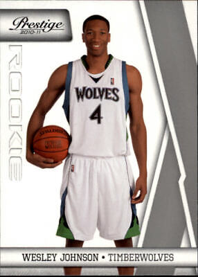 2010-11 Prestige Timberwolves Basketball Card #154 Wesley Johnson Rookie. rookie card picture
