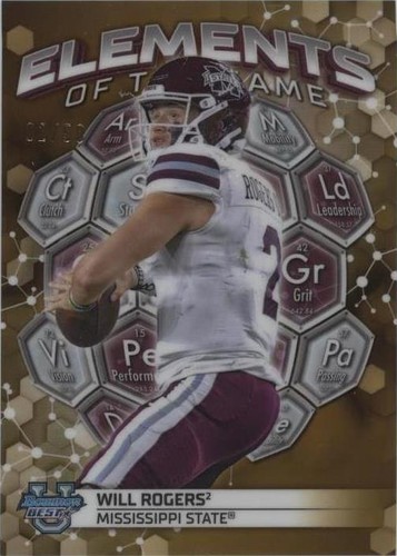 2023 Bowman's Best University Will Rogers #ETG-17