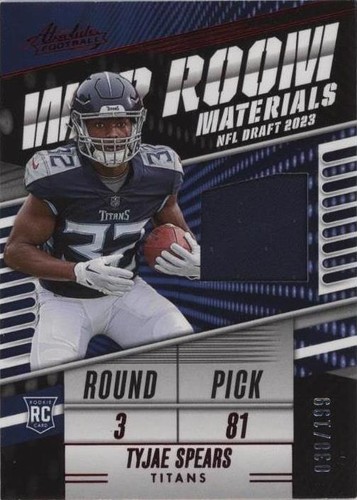 2023 Panini Absolute Tyjae Spears #WR-TSP