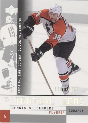 2002-03 Upper Deck Mask Collection - Dennis Seidenberg #142