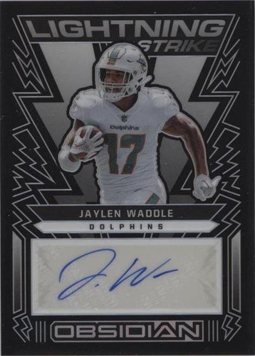 2022 Panini Obsidian Jaylen Waddle #LS-JWA